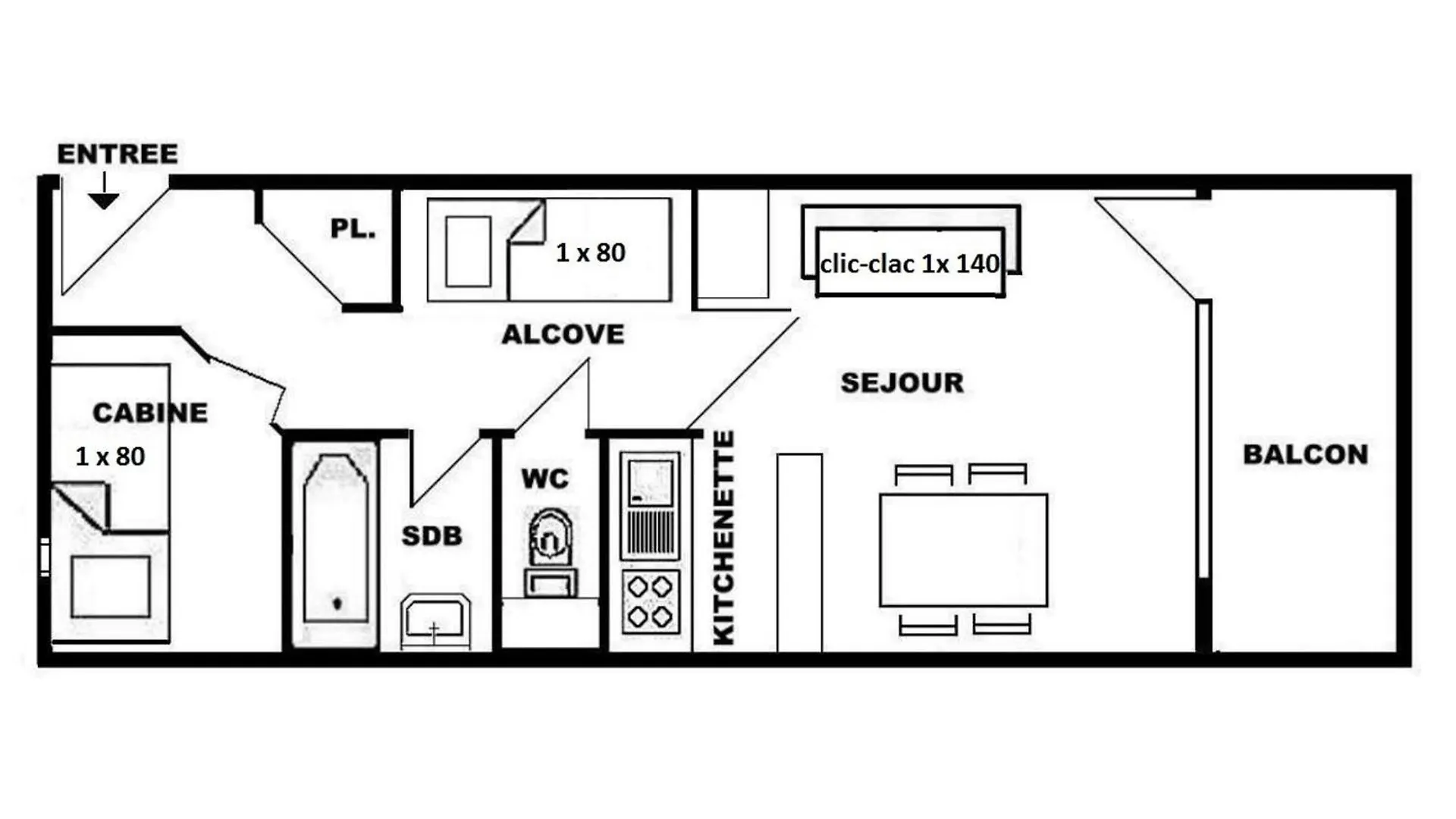 아파트 Studio Cabine 4 Pers Pres Des Telesieges, Les Saisies - Fr-1-594-136 오틀루스